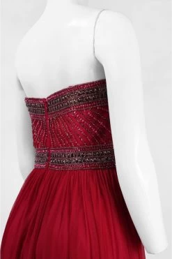 Adrianna Papell - Strapless Sequined Dress 191910730 -Boutique Wedding Dress Store adrianna papell strapless sequined dress 191910730 special occasion dress 28966214893651