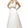 Alexia Designs - 2608 Two-Toned Beaded Halter A-Line Gown -Boutique Wedding Dress Store alexia designs 2608 two toned beaded halter a line gown special occasion dress 7613951639635