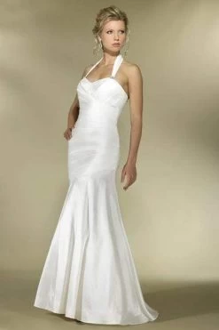 Alexia Designs - IB06 Pleated Halter Trumpet Bridal Dress