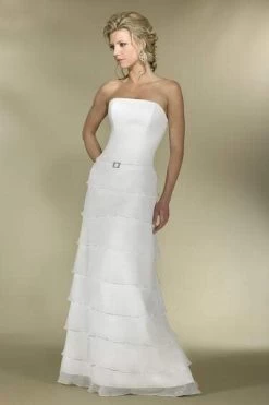 Alexia Designs - IB14 Strapless Tiered A-Line Bridal Gown
