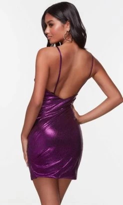 Alyce Paris 4532 - V-Neck Metallic Cocktail Dress -Boutique Wedding Dress Store alyce paris 4532 v neck metallic cocktail dress special occasion dress 30718966759507