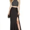 Alyce Paris - 60790 Two Piece Beaded Top Long Dress 2 Alyce Paris - 60790 Two Piece Beaded Top Long Dress -Boutique Wedding Dress Store alyce paris 60790 two piece beaded top long dress prom dresses 0 black 28046298218579