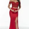 Alyce Paris - 60863 Two Piece Embroidered Off-Shoulder Dress -Boutique Wedding Dress Store alyce paris 60863 two piece embroidered off shoulder dress bridesmaid dresses 0 red 28303611232339