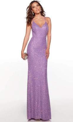 Alyce Paris 61396 - V-Neck Sequin Sheath Prom Gown -Boutique Wedding Dress Store alyce paris 61396 v neck sequin sheath prom gown special occasion dress 31976966160467