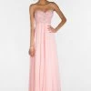 Alyce Paris 6686 Prom Collection Strapless Chiffon Dress - 1 Pc Rosewater In Size 16 Available