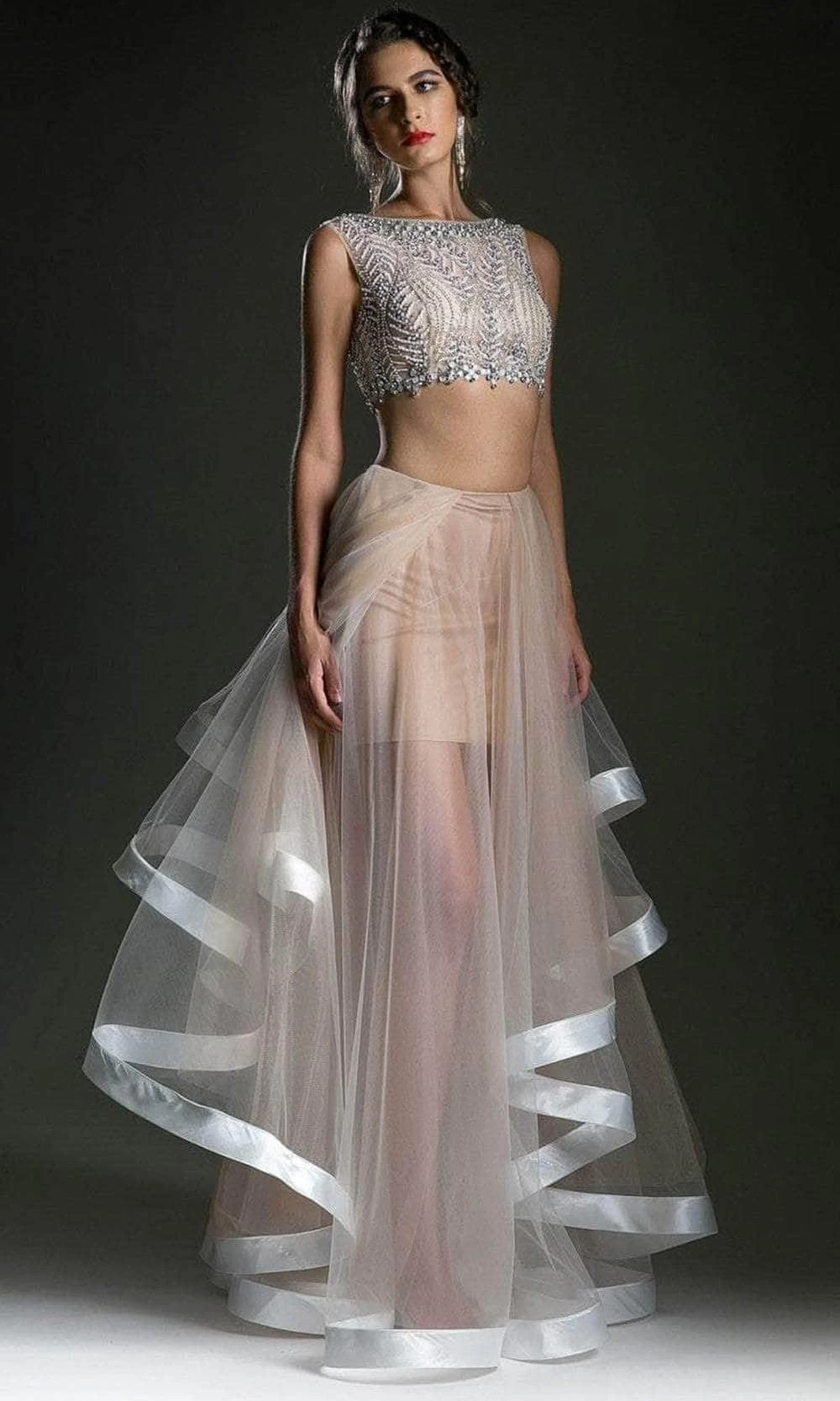 Andrea And Leo 5282 - Two-Piece Tiered Prom Dress 3 Andrea And Leo 5282 - Two-Piece Tiered Prom Dress