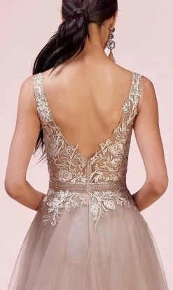 Andrea And Leo - A0567 Floral Lace A-Line Dress -Boutique Wedding Dress Store andrea and leo a0567 floral lace a line dress evening dresses 15816465350739