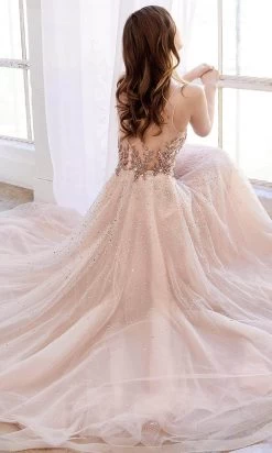 Andrea And Leo - A0585 Jewel Strewn A-Line Dress -Boutique Wedding Dress Store andrea and leo a0585 jewel strewn a line dress bridesmaid dresses 15868718088275