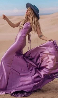 Andrea And Leo - A0632 Cutout Tie-Back Satin Mermaid Gown -Boutique Wedding Dress Store andrea and leo a0632 cutout tie back satin mermaid gown bridesmaid dresses 15870184390739