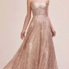 Andrea And Leo - A0656 Rhinestone Sweetheart A-Line Gown -Boutique Wedding Dress Store andrea and leo a0656 rhinestone sweetheart a line gown bridesmaid dresses 2 rose gold 15869358702675