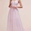 Andrea And Leo A0687 - Cap Sleeved A-Line Gown -Boutique Wedding Dress Store andrea and leo a0687 cap sleeved a line gown prom dresses 2 mauve 30404152787027