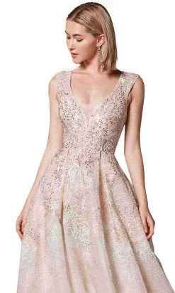 Andrea And Leo A0706 - Deep V-Neck Laced Dress -Boutique Wedding Dress Store andrea and leo a0706 deep v neck laced dress prom dresses 30404164288595