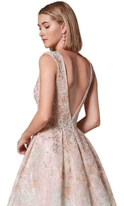 Andrea And Leo A0706 - Deep V-Neck Laced Dress -Boutique Wedding Dress Store andrea and leo a0706 deep v neck laced dress prom dresses 30404164354131