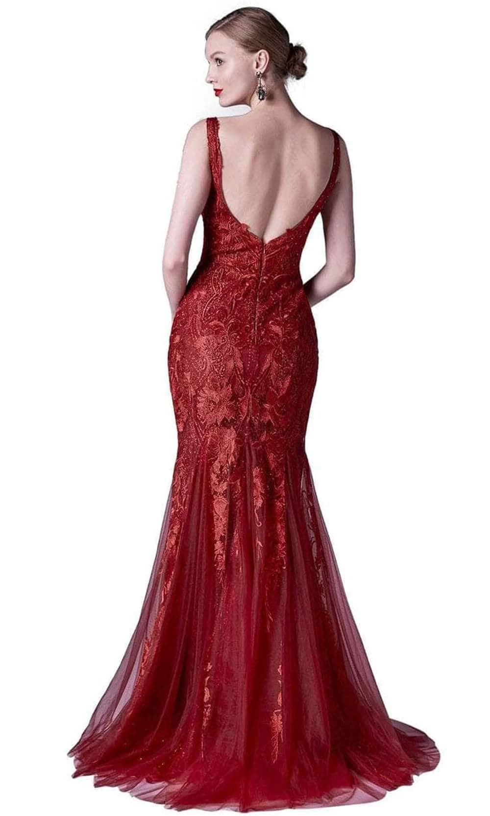 Andrea And Leo A0711 - High-Neckline Embroidered Evening Gown 4 Andrea And Leo A0711 - High-Neckline Embroidered Evening Gown - Image 2