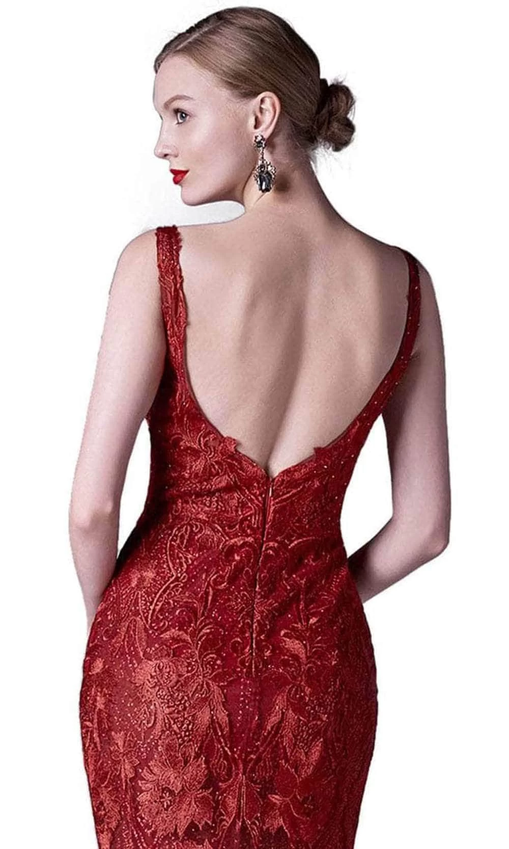 Andrea And Leo A0711 - High-Neckline Embroidered Evening Gown 6 Andrea And Leo A0711 - High-Neckline Embroidered Evening Gown - Image 4