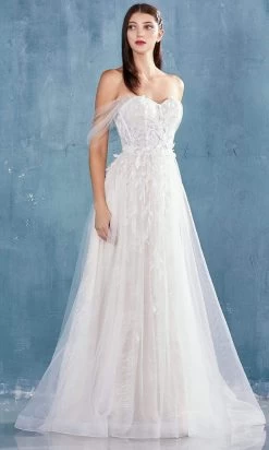 Andrea And Leo - A0822 Applique Off Shoulder A-Line Gown 11 Andrea And Leo - A0822 Applique Off Shoulder A-Line Gown -Boutique Wedding Dress Store andrea and leo a0822 applique off shoulder a line gown wedding dresses 15869222846547