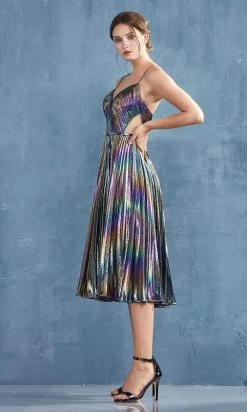 Andrea And Leo - A0864 V Neck Pleated A-Line Dress -Boutique Wedding Dress Store andrea and leo a0864 v neck pleated a line dress cocktail dresses 15870314381395