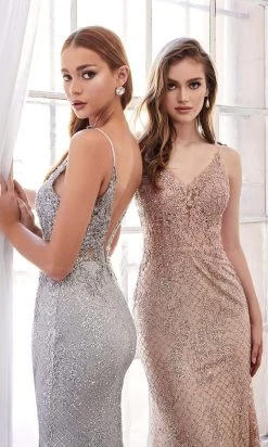 Andrea And Leo - A0960 Beaded Lace V Neck Trumpet Gown 17 Andrea And Leo - A0960 Beaded Lace V Neck Trumpet Gown -Boutique Wedding Dress Store andrea and leo a0960 beaded lace v neck trumpet gown evening dresses 15816182890579