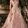 Andrea And Leo - A1056 Sequin Off Shoulder Ballgown -Boutique Wedding Dress Store andrea and leo a1056 sequin off shoulder ballgown evening dresses 2 rose gold 29473265942611