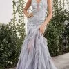 Andrea And Leo - A1062 Sleeveless Ruffle Tiered Ballgown 2 Andrea And Leo - A1062 Sleeveless Ruffle Tiered Ballgown -Boutique Wedding Dress Store andrea and leo a1062 sleeveless ruffle tiered ballgown prom dresses 2 silver 29480316436563