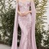 Andrea And Leo - A1075 Cape Sleeve Beaded Mermaid Gown -Boutique Wedding Dress Store andrea and leo a1075 cape sleeve beaded mermaid gown evening dresses 2 mauve 29480390230099