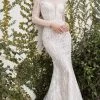 Andrea And Leo A1085W - Illusion Jewel Embroidered Bridal Gown -Boutique Wedding Dress Store andrea and leo a1085w illusion jewel embroidered bridal gown bridal dresses 2 off white 32265431318611