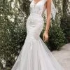 Andrea And Leo - V-Neck Embroidered Wedding Gown A1039W - 1 Pc Off White In Size 6 Available -Boutique Wedding Dress Store andrea and leo v neck embroidered wedding gown a1039w 1 pc off white in size 6 available ccsale 6 off white 31669992521811