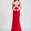 Ashley Lauren Bridal - 1055 Beaded Off Shoulder Evening Dress -Boutique Wedding Dress Store ashley lauren bridal 1055 beaded off shoulder evening dress prom dresses 0 red 5648665378873