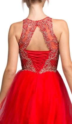 Aspeed Design - Bedazzled Illusion Halter Homecoming Dress 9 Aspeed Design - Bedazzled Illusion Halter Homecoming Dress -Boutique Wedding Dress Store bedazzled illusion halter homecoming dress dress 28586400776275