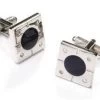 Black And Silver Square Cufflinks -Boutique Wedding Dress Store black and silver square cufflinks mens cufflinks abc fashion 664947