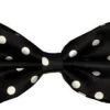 Black/White Polka Dot Silk Bow Ties 2 Black/White Polka Dot Silk Bow Ties -Boutique Wedding Dress Store blackwhite polka dot silk bow ties mens bow ties vesuvio napoli 128363