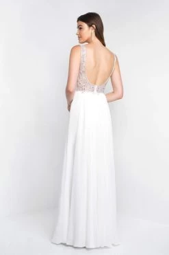 Blush By Alexia Designs - 11573 Sleeveless V-Neck Crystal Paisley Gown -Boutique Wedding Dress Store blush by alexia designs 11573 sleeveless v neck crystal paisley gown special occasion dress 5493001846841