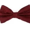 Burgundy Paisley Bow Ties With Matching Pocket Squares