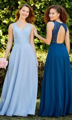 Christina Wu Celebration - 22047 Sleeveless Lace Chiffon Dress