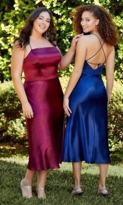 Christina Wu Celebration - 22063 Square Tea-Length Evening Dress -Boutique Wedding Dress Store christina wu celebration 22063 square tea length evening dress bridesmaid dresses 28656873308243