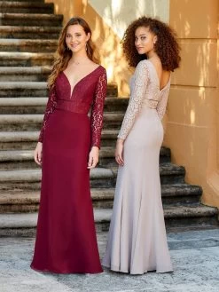 Christina Wu Celebration - 22064 Long Sleeves Sheath Evening Dress