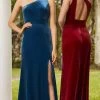 Christina Wu Celebration - 22097 Asymmetric Cutout A-Line Velvet Gown 1 Christina Wu Celebration - 22097 Asymmetric Cutout A-Line Velvet Gown -Boutique Wedding Dress Store christina wu celebration 22097 asymmetric cutout a line velvet gown bridesmaid dresses 0 ocean blue 30152568143955