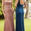 Christina Wu Celebration - 22105 Square Neck Sheath Gown -Boutique Wedding Dress Store christina wu celebration 22105 square neck sheath gown bridesmaid dresses 0 dusty rose 30152677818451