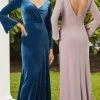 Christina Wu Celebration - 22106 Bell Sleeve Sheath Jersey Gown -Boutique Wedding Dress Store christina wu celebration 22106 bell sleeve sheath jersey gown bridesmaid dresses 0 suede 30152498085971