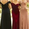 Christina Wu Celebration - 22107 Off Shoulder High Slit Gown -Boutique Wedding Dress Store christina wu celebration 22107 off shoulder high slit gown bridesmaid dresses 0 dusty rose 30152722186323