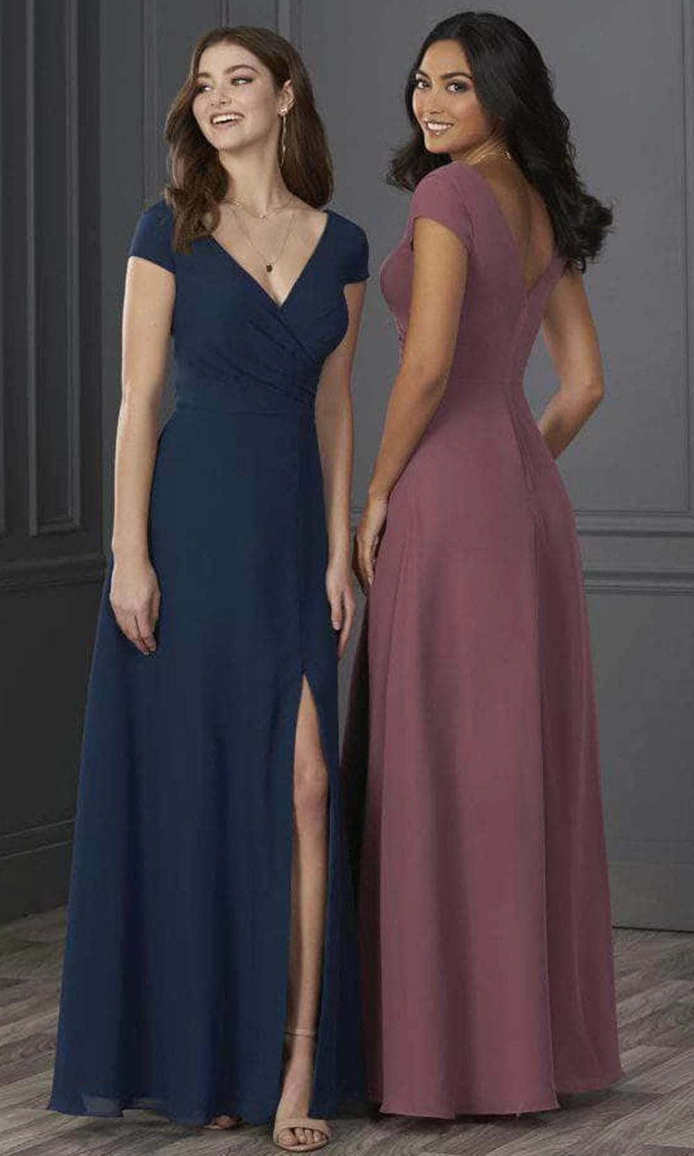 Christina Wu Celebration 22123 - Cap Sleeve VNeck Chiffon A-line Dress 3 Christina Wu Celebration 22123 - Cap Sleeve VNeck Chiffon A-line Dress