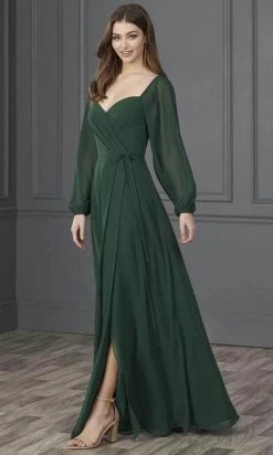 Christina Wu Celebration 22124 - Long Sleeve Sweetheart Chiffon Dress