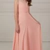 Christina Wu Celebration - 32079 V-Neck A-Line Dress With Thin Straps -Boutique Wedding Dress Store christina wu celebration 32079 v neck a line dress with thin straps bridesmaid dresses 2 coral 28656197009491