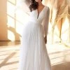Cinderella Divine Bridal CD242W - V-neck Formal Dress 2 Cinderella Divine Bridal CD242W - V-neck Formal Dress -Boutique Wedding Dress Store cinderella divine bridal cd242w v neck formal dress bridal dresses 2 off white 30507997757523