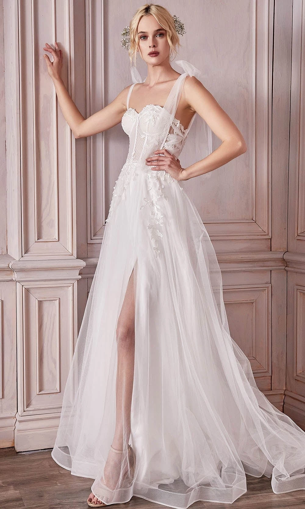 Cinderella Divine Bridal CD964W - A-line Bridal Gown 3 Cinderella Divine Bridal CD964W - A-line Bridal Gown