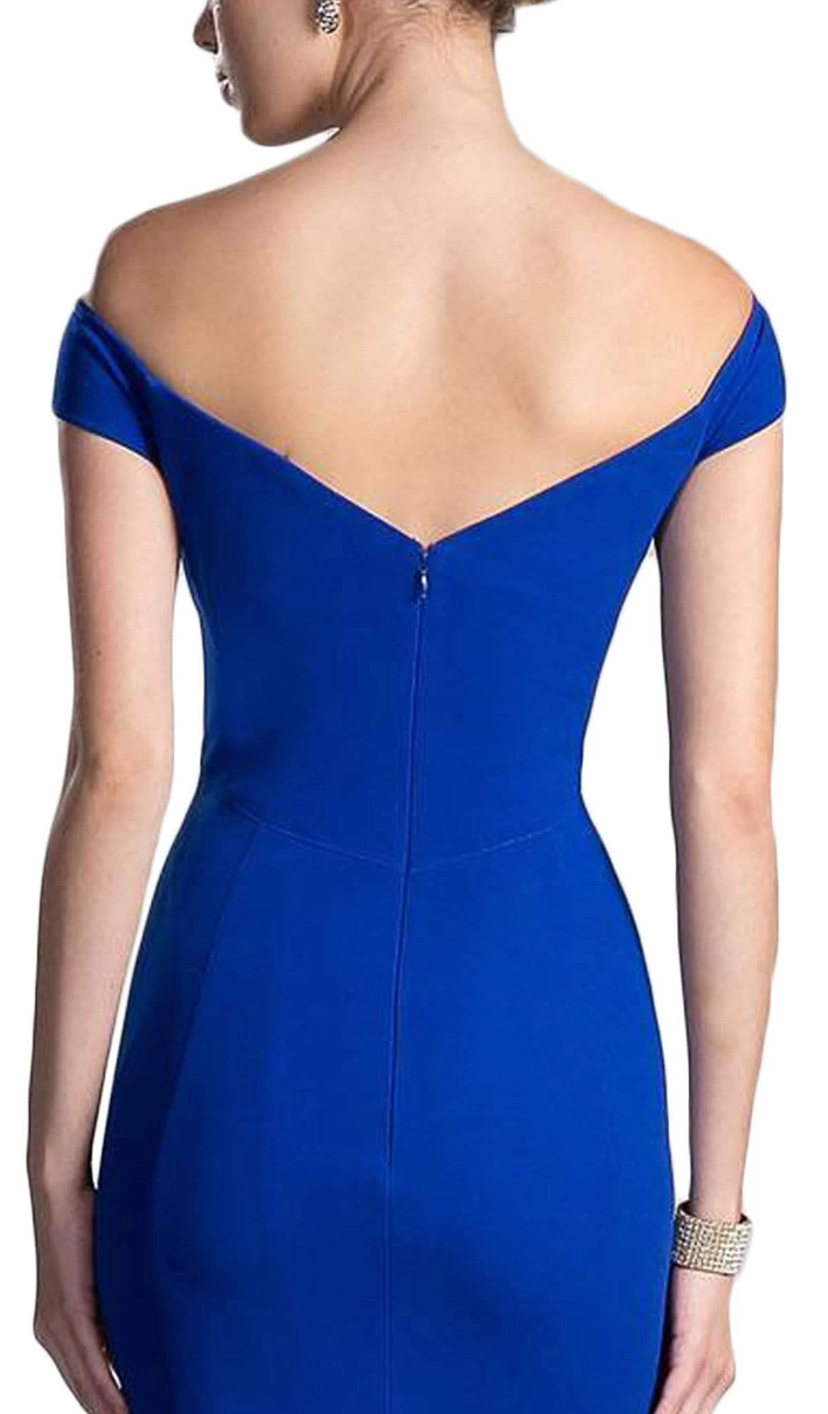 Cinderella Divine - CD711 Sleek Off-Shoulder Jersey Sheath Prom Dress 8 Cinderella Divine - CD711 Sleek Off-Shoulder Jersey Sheath Prom Dress - Image 6