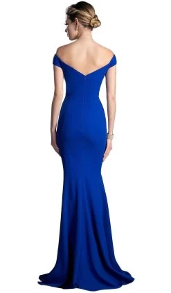 Cinderella Divine - CD711 Sleek Off-Shoulder Jersey Sheath Prom Dress 13 Cinderella Divine - CD711 Sleek Off-Shoulder Jersey Sheath Prom Dress -Boutique Wedding Dress Store cinderella divine cd711 sleek off shoulder jersey sheath prom dress bridesmaid dresses 28832791494739