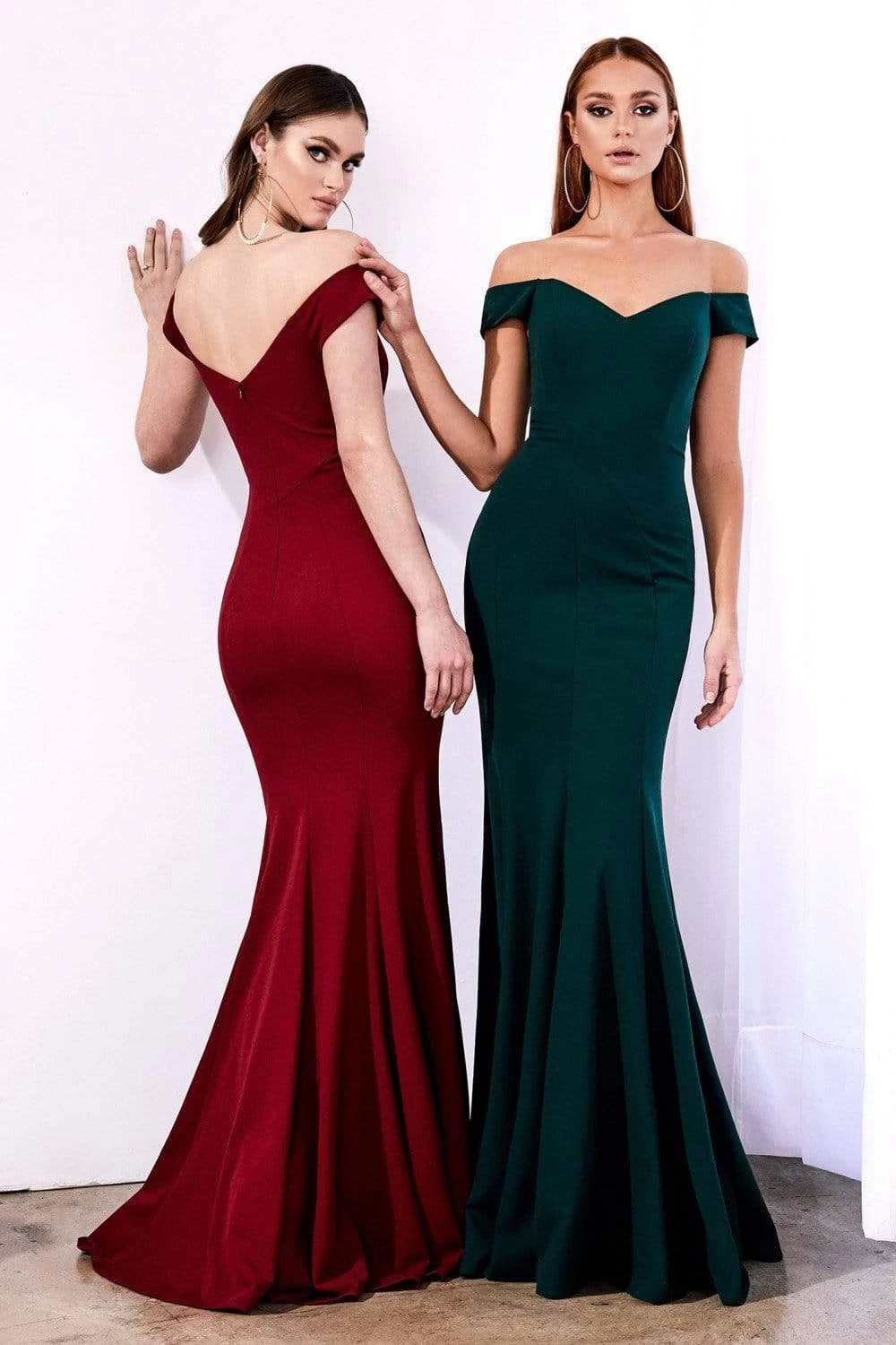 Cinderella Divine - CD711 Sleek Off-Shoulder Jersey Sheath Prom Dress 10 Cinderella Divine - CD711 Sleek Off-Shoulder Jersey Sheath Prom Dress - Image 8