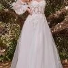 Cinderella Divine CD962W - Lace Tulle Wedding Ballgown -Boutique Wedding Dress Store cinderella divine cd962w lace tulle wedding ballgown wedding dresses 4 off white 31106730623059