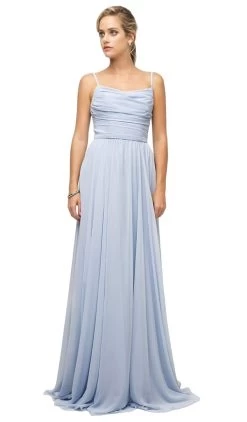 Cinderella Divine - UR136 Sleeveless Empire Waist Chiffon Dress -Boutique Wedding Dress Store cinderella divine ur136 sleeveless empire waist chiffon dress bridesmaid dresses 4 baby blue 28048653549651